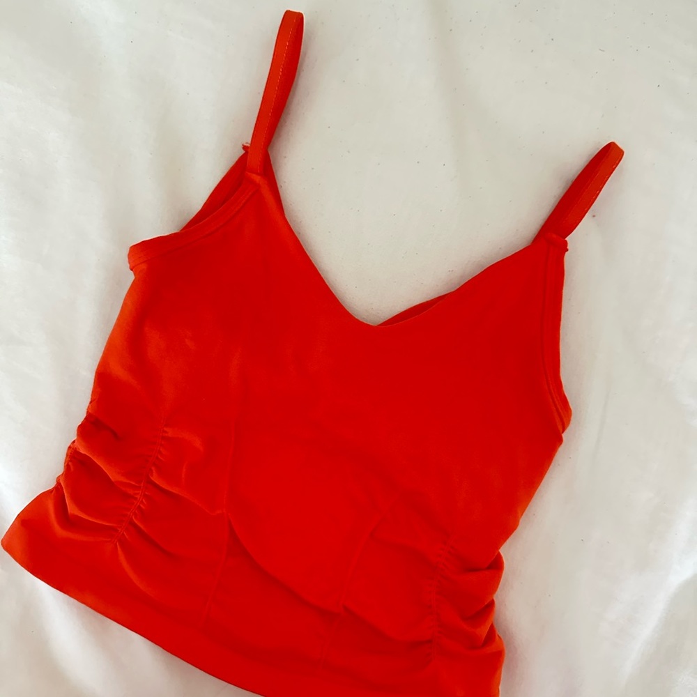 NWOT Good Karma Ruched Crop Tank XS/S